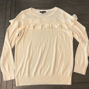 Banana Republic ruffle sweater Sz XL